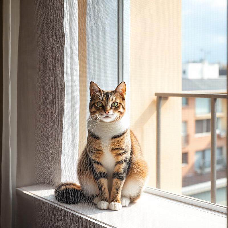 Rede de proteção para proteção para gatos